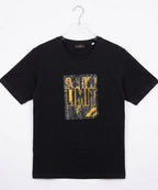HR Clothing Men’s Printed T-Shirt – Black TSH-5734