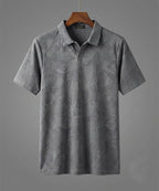 Men'S T-Shirt Collar Grey Tsh-7025 - Grey - View 4