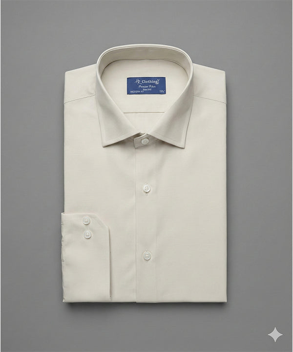 Men'S Dress Shirt - Beige Dsh-0292 - Beige - View 4
