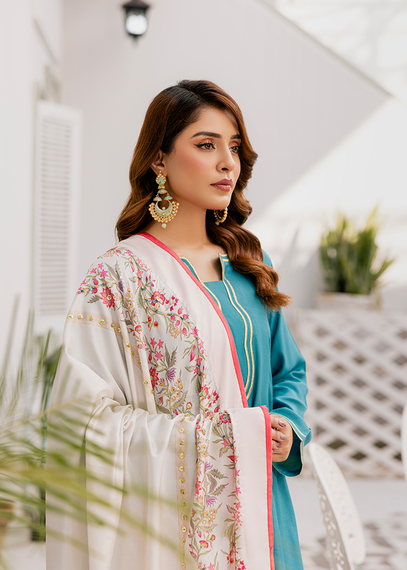 Lahore Fort Detail View - Luxury Pakistani Shawl - shoppingkarado.com