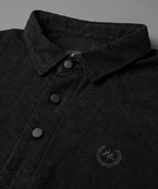 Men'S T-Shirt Collar Black Tsh-5923 - Black - View 4