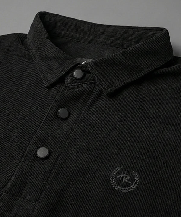 Men'S T-Shirt Collar Black Tsh-5923 - Black - View 4