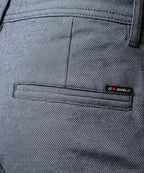 Men’S Summer Cotton Texture Navy Shorts- Br-0101 - Navy - View 4