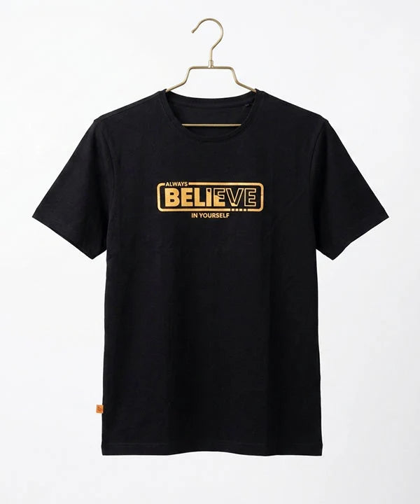HR Clothing Men’s Printed T-Shirt – Black TSH-5684