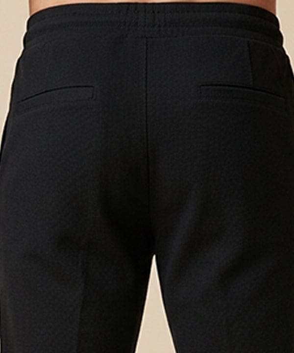 Men'S Sports Knit Black Short- Br-0100 - Black - View 4