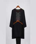 Women's Eastern Black Embroidered 2-Piece Suit 0006