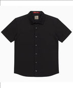 HR clothing Kids Half Sleeves Shirt - Black BSH-0110