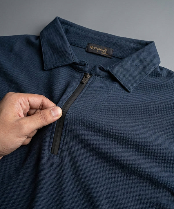 Men'S T-Shirt Collar Navy Tsh-7023 - Navy - View 4