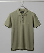 A|X Logo Self-Textured Basic Polo T-Shirt TSH-7163 Olive