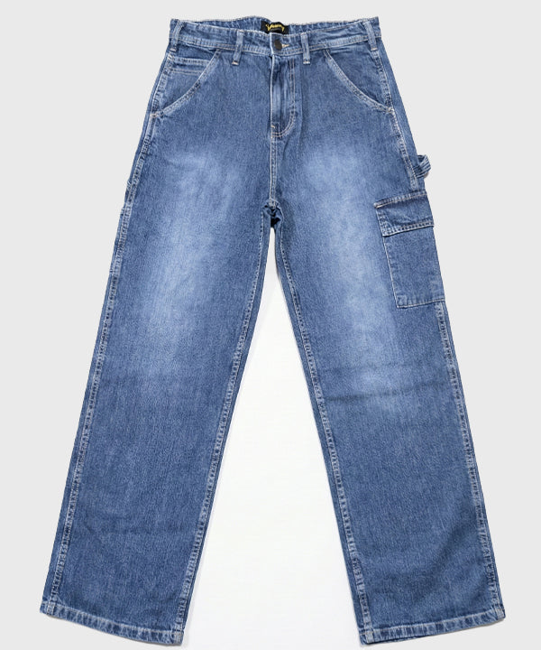 Men's Baggy Carpenter Denim - Blue Jp-1903 - Blue - View 4