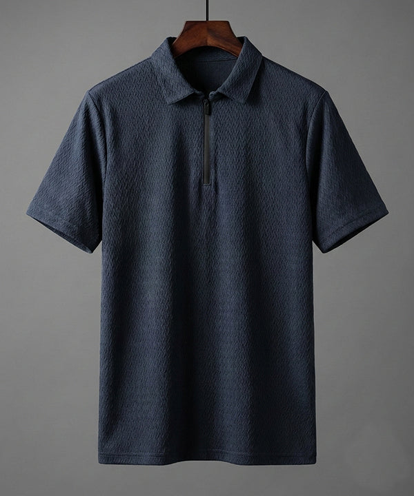 Men'S T-Shirt Collar Navy Tsh-7021 - Navy - View 4