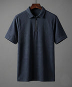 Men'S T-Shirt Collar Navy Tsh-7021 - Navy - View 4