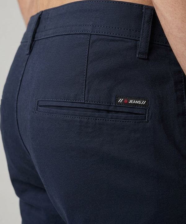 Men’S Summer Cotton Navy Shorts- Br-0105 - Navy - View 4