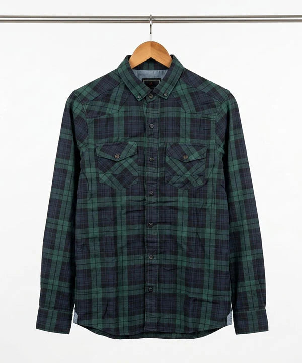 Men's Casual Shirt - Shc-1579 Green Chk
