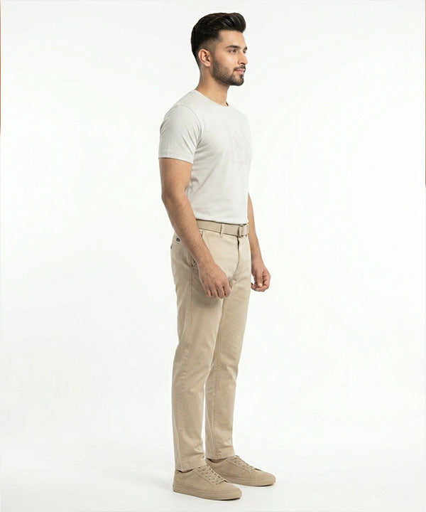 Men'S Chino Straight Fit- Beige Cp-0551 - Beige - View 4