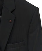 Formal Suit Stripes Gst-0120 Black - Black - View 4