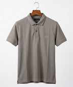 A|X Logo Self-Textured Basic Polo T-Shirt TSH-7163 Grey