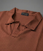 Men'S T-Shirt Johnny Collar Rust Tsh-5991 - Rust - View 4