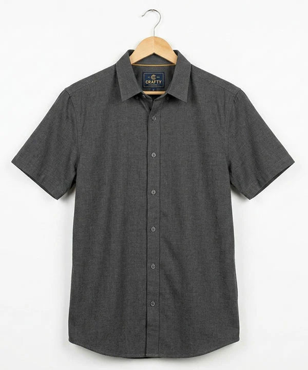 Men's Casual Grey Half Sleves Shc-2028