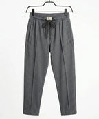 Kids Smart Baggy stretchable premium trouser Charcoal Texture BLW-0136