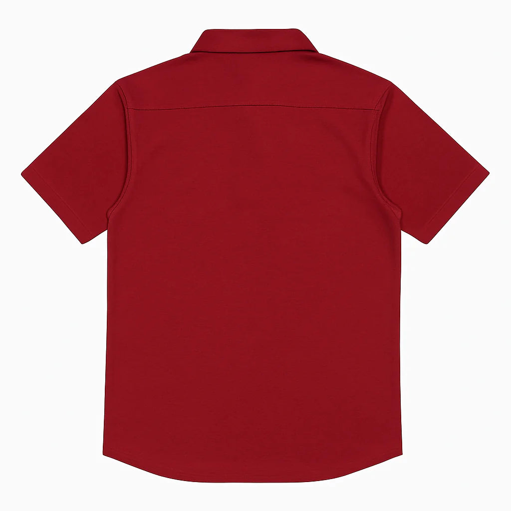 HR clothing Kids Half Sleeves Shirt - Maroon BSH-0110