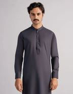 dark grey formal kameez shalwar