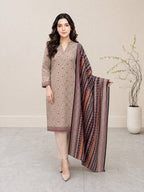 Melian 3Pcs Unstitched Printed Lawn [D-5125]