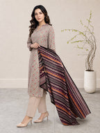 Melian 3Pcs Unstitched Printed Lawn [D-5125]