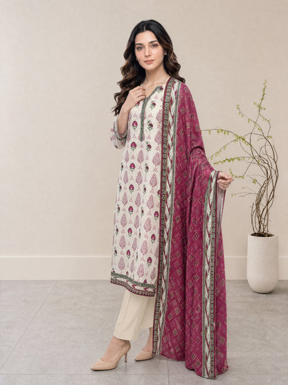 Melian 3Pcs Unstitched Printed Lawn [D-5127]