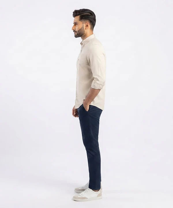 Men's Casual Shirt - Shc-1813 Beige (ORG-H)