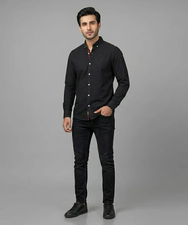 Men's Casual Shirt - Shc-1699 Black