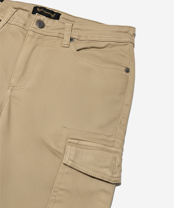 Men'S Cargo Six Pocket Trousers - Cp-0531 Beige - Beige - View 5