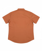 Men's Casual Shirt Half Sleeves - Rust Shc-1927 Strech Fabric - Rust - View 5