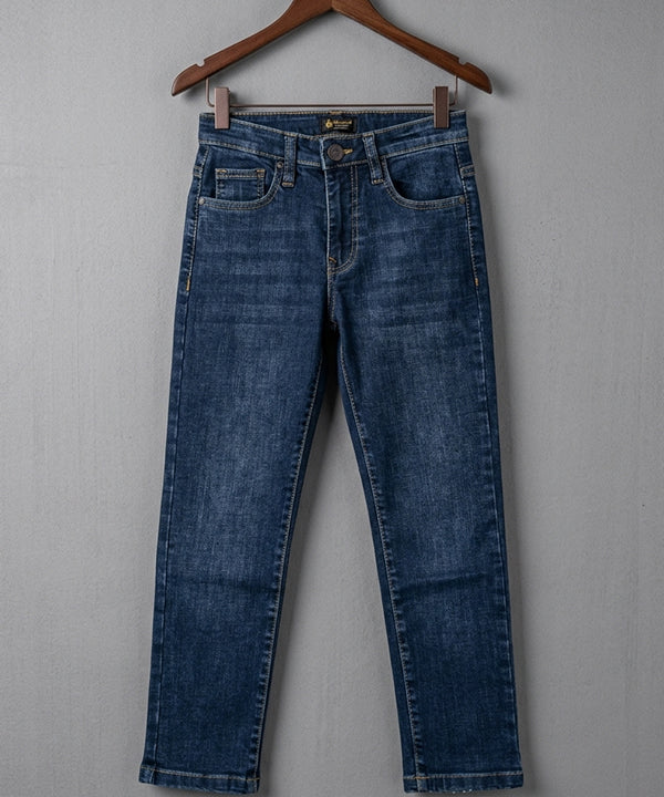 Boys Navy Blue Stretch Denim Jeans- Bjp-0301