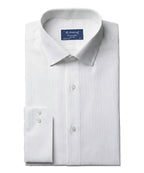 Men'S Dress Shirt - White Stripes Dsh-0289 - White - View 5
