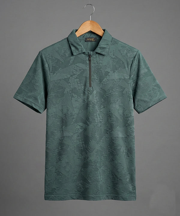 Men'S T-Shirt Collar Green Tsh-7024 - Green - View 5