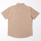HR clothing Kids Half Sleeves Shirt - Printed Beige BSH-0110