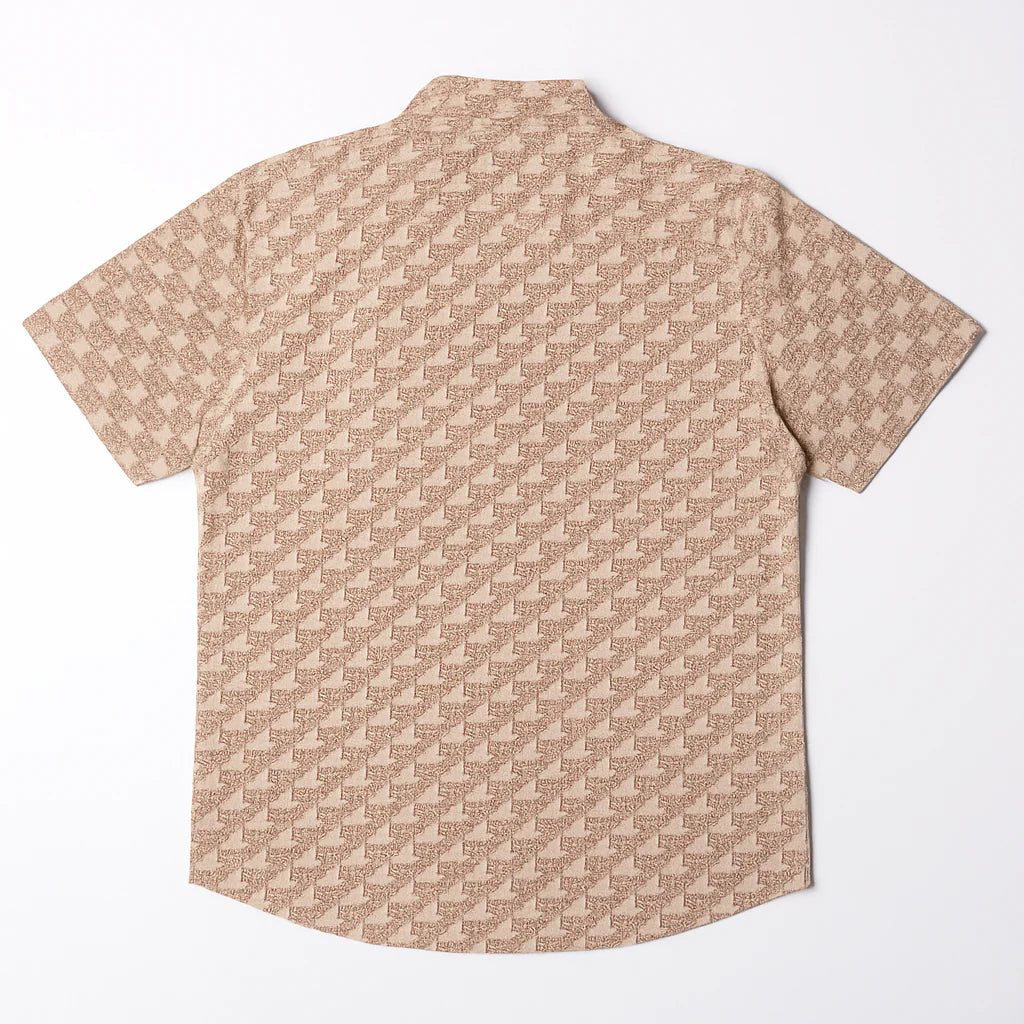 HR clothing Kids Half Sleeves Shirt - Printed Beige BSH-0110