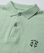 Premium Ribbed Collar Basic Polo T-Shirt Pistachio TSH-7162