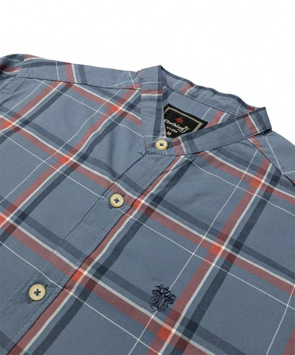 Men's Casual Shirt - Shc-1458 Blue Chk