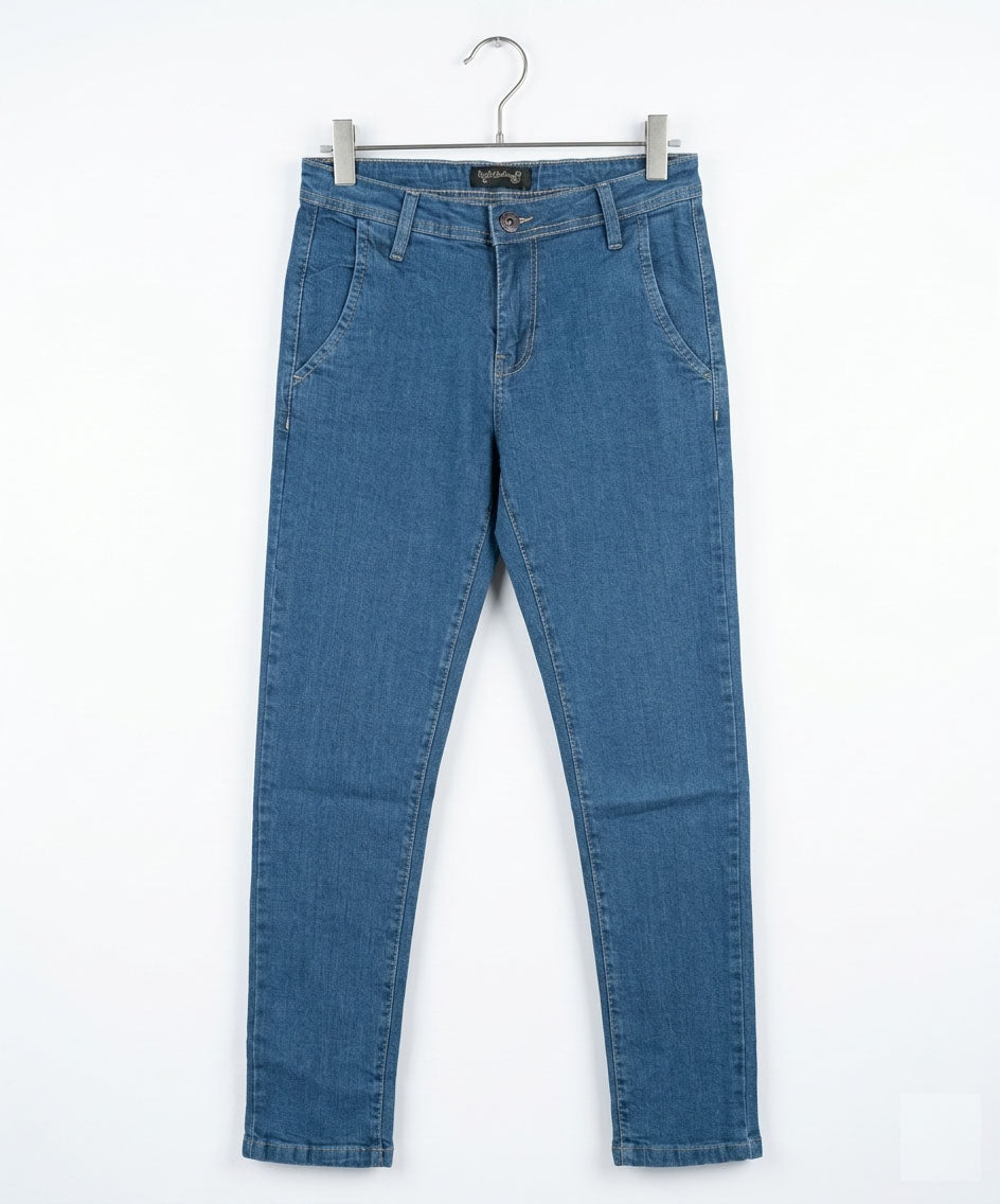 Men's Denim Tailored Fit- Blue JP-1997 - Blue - View 4