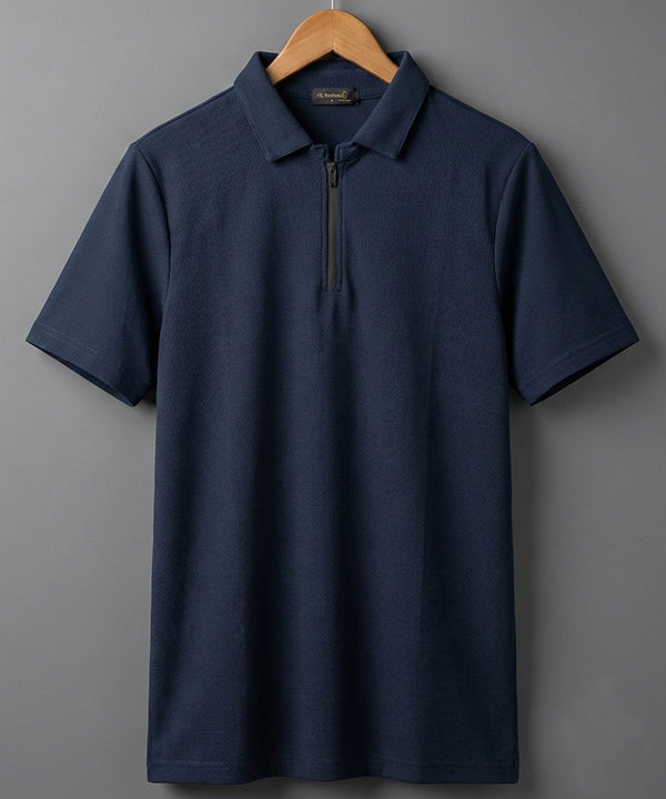 Men'S T-Shirt Collar Navy Tsh-7023 - Navy - View 5