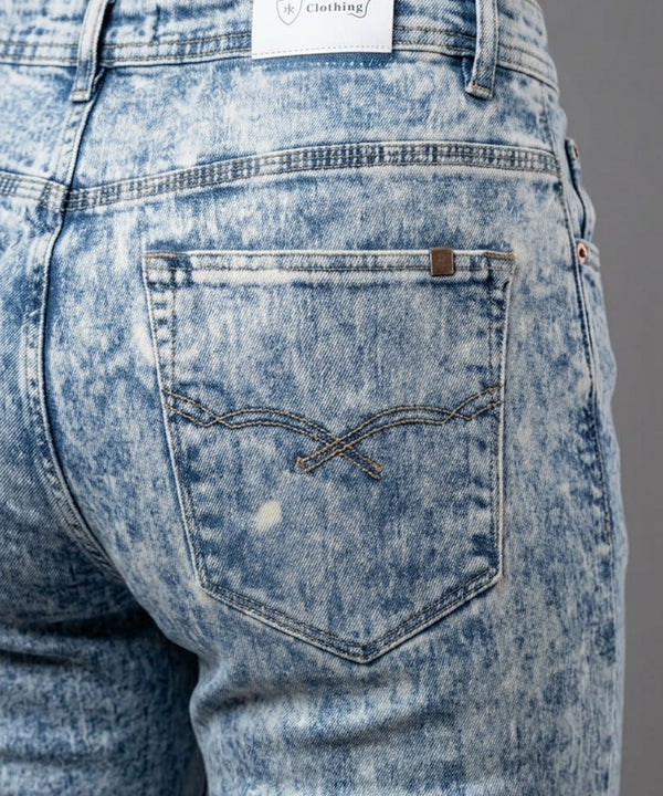 Casual Summer Multi Denim  Shorts- Br-0113 - Multi - View 5