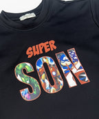 HR clothing Kids Super Son Tee's - Black BTS-1899