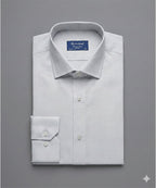 Men'S Dress Shirt - Self/Grey Dsh-0289 - Grey - View 5