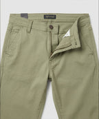 Men’S Summer Cotton Texture Green Shorts- Br-0103 - Green - View 3