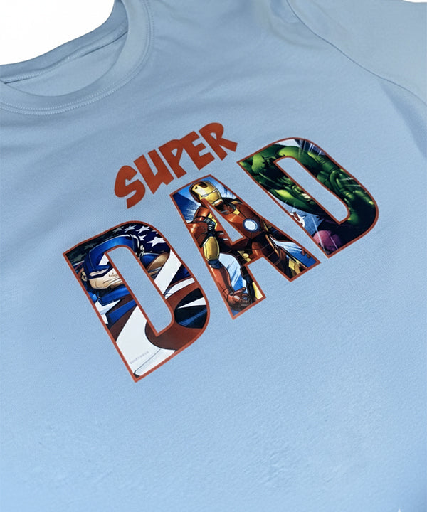 Men’S Super Dad T-Shirt – Sky Tsh-5921 - Sky - View 5