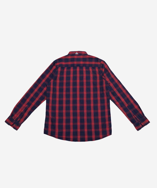 Men's Casual Checkered Shirt - Red Chk SHC-1719 - Red - View 5