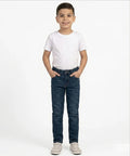 Boys Navy Blue Stretch Denim Jeans- Bjp-0302