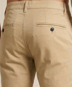 Men’S Summer Cotton Beige Shorts- Br-0112 - Beige - View 5
